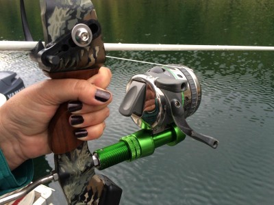 The Muzzy eXtreme Duty bowfishing reel.
