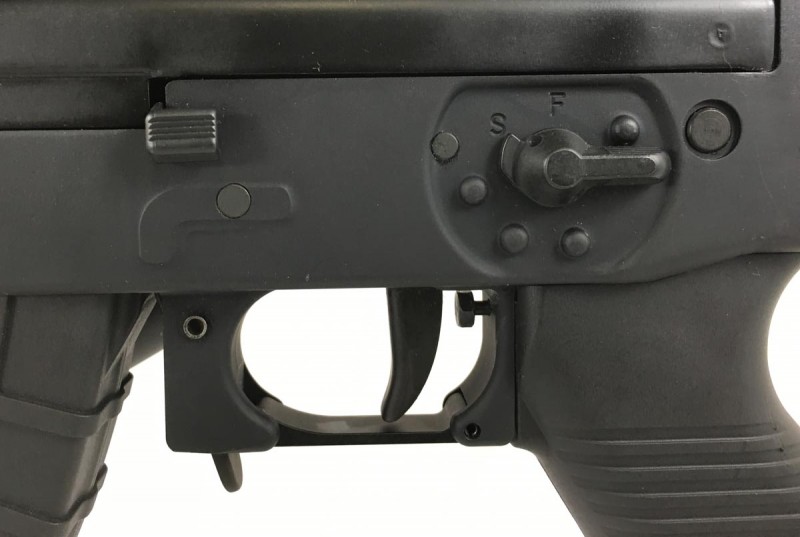 With the exception of the bolt handle and release, controls are ambidextrous.