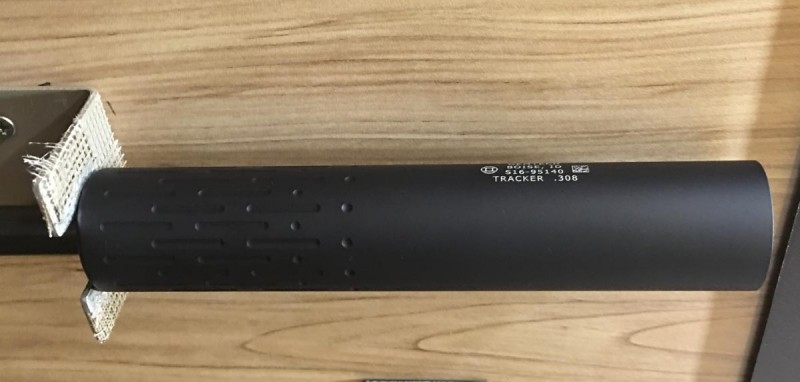 It's exceptionally light for a full-size rifle suppressor. 