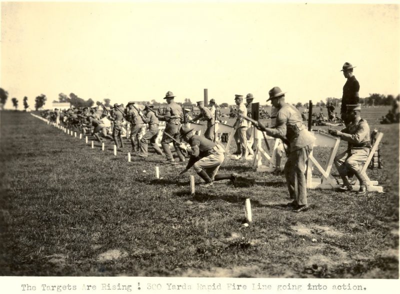 Camp Perry in 1923 during a 300-yard rapid fire stage.
