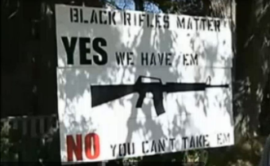 'Black Rifles Matter' sign triggers outrage in Maine