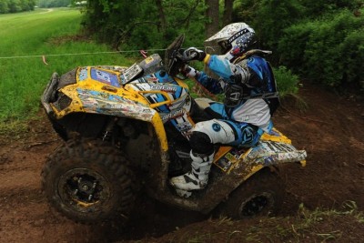 Can-Am Outlander ATV racer Forrest Whorton notched the 4x4 Senior (40+) class win at the Limestone 100 in Indiana. 