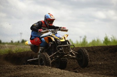 Canadian Can-Am X-Team racer Mathieu Deroy earned his first-ever Pro class victory aboard the DS 450 by winning the NEATV-MX Pro class overall at MX101 in N.H.