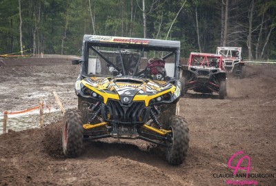Can-Am Maverick 1000R X rs racer Charles-Antoine Villeneuve recorded the first win in the Canadian Quad Cross MX series in Quebec, Canada.