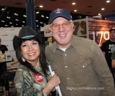 Becky Lou with Beck!! He really did not have the time, but he is such a gentleman, he took the time! THANK YOU GLENN BECK for EVERYTHING YOU DO!