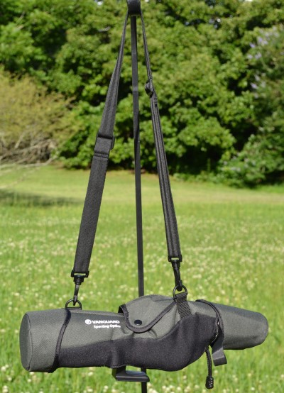 The Endeavor XF60S comes with a matching carrying case and detachable lens covers.