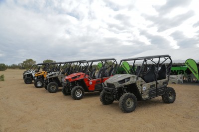 It wasn't easy to walk away from the ATVs and the trails at the end of the excursion, but the screening proved to be an excellent conclusion to the trip.