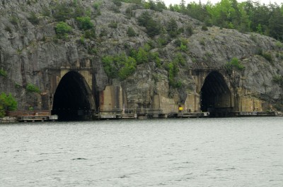 These tunnels, formerly part of Sweden’s Musko Naval Base, once housed underground docking and drydocks.