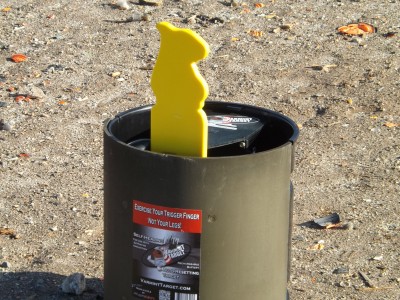 The front of the Varmint Target is protected by a quarter-inch-thick plate of rolled steel.