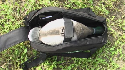 The included bag stores your decoys safely and securely.