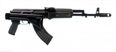 The SAM7SF with its stock folded.