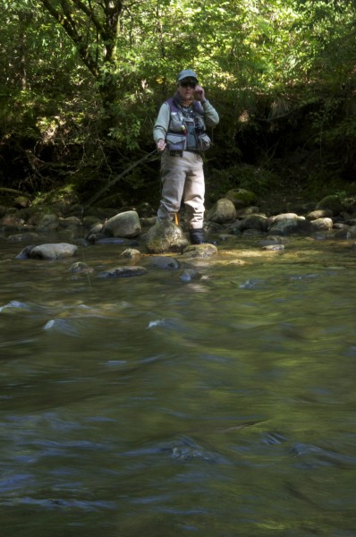 Guide Starr Nolan not only leads her clients to fish, she also teaches them the art of fly fishing.