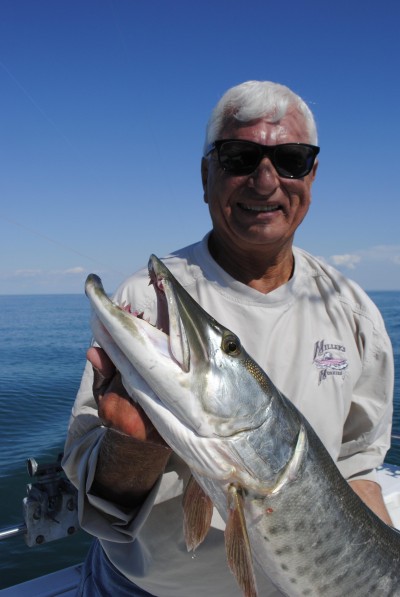 Captain Don Miller with a Lake St. Clair muskie.