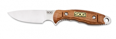 SOG HuntsPoint Skinning Knife in S30V and rosewood. Image courtesy SOG.