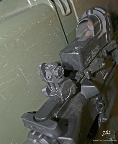 The FAB backup sights have no delicate locking system, making the sights simpler and stronger than sights that do.