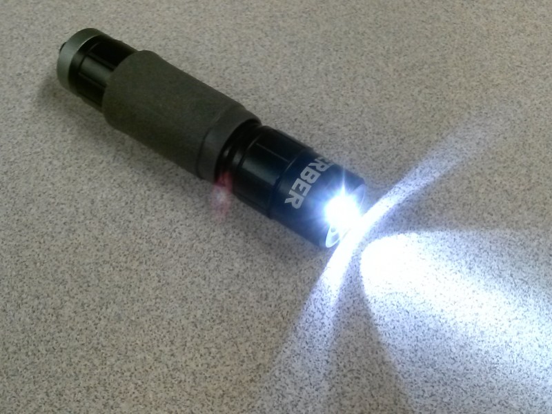 The tempo flashlight, it's what baby Jedi use for their lighting purposes. 