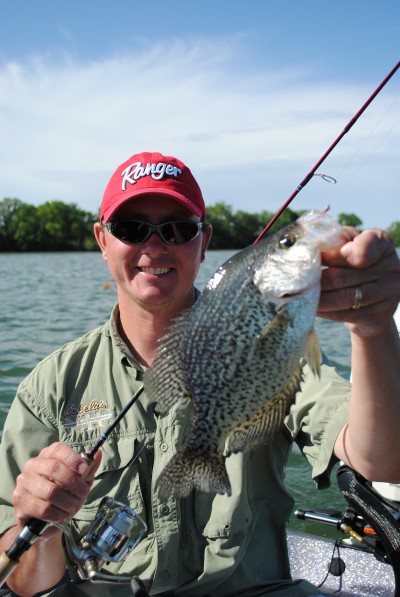 Kevan Paul caught this crappie in Clear Lake in northcentral Iowa.  Several species of panfish are on the upswing in Clear Lake.