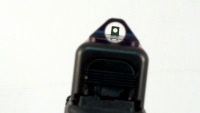 The RAPS sight utilizes your brain's auto-magical power to self center the front sight.