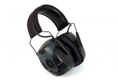 The Howard Leight Impact Pro ear muffs are thick and have a 30db protection rating.