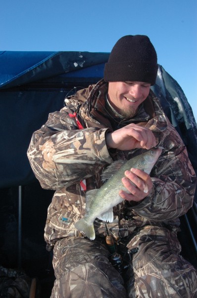 Walleyes are popular catch among ice anglers. 