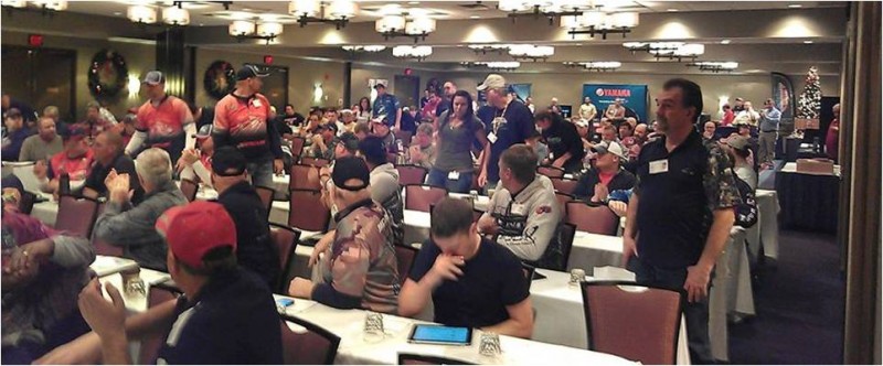 A room full of professional anglers and there isn’t a tournament in the morning! This is one of the sessions during the NPAA conference last weekend.