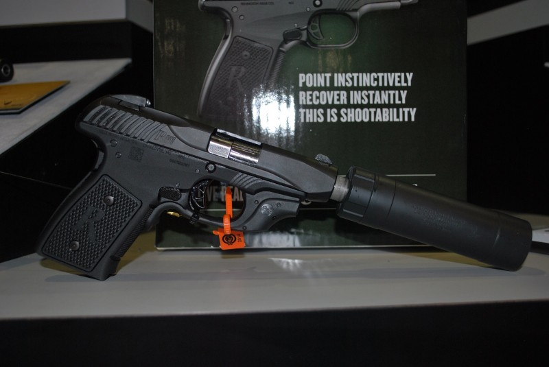 An R51 with a Crimson Trace Laser Guard and AAC suppressor.
