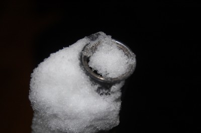Snow in the barrel spells disaster. A latex finger-glove can fix it!