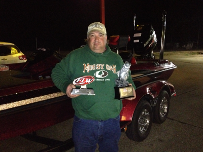 Co-angler Jerry Strother of Glenmora, La., finished in first place at the Feb. 8 Walmart BFL Cowboy Division event on Sam Rayburn Reservoir with a total catch of 21 pounds, 13 ounces. Strother took home more than $2,300 in winnings.