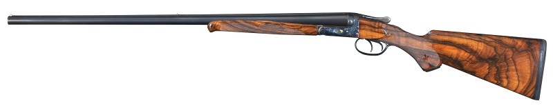 A left-side view of the shotgun.