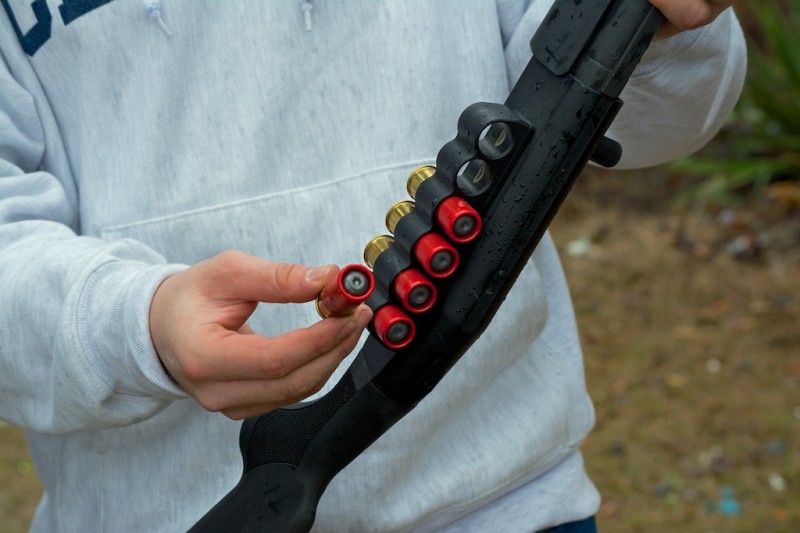 These Winchester one-ounce slugs zipping along at 1,600 feet per second packed a wallop.