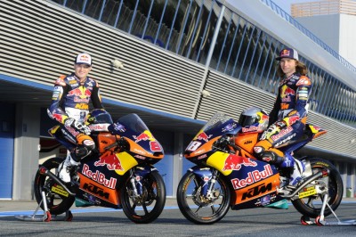 Red Bull KTM Ajo's duo Jack Miller & Karel Hanika.
