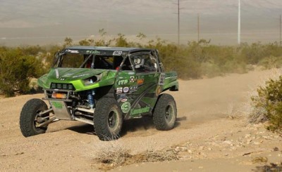 Riding on ITP Bajacross tires, Dave Lytle drove his No. 1963 Kawasaki to the win in the 850P class at the Mint 400 BITD event.