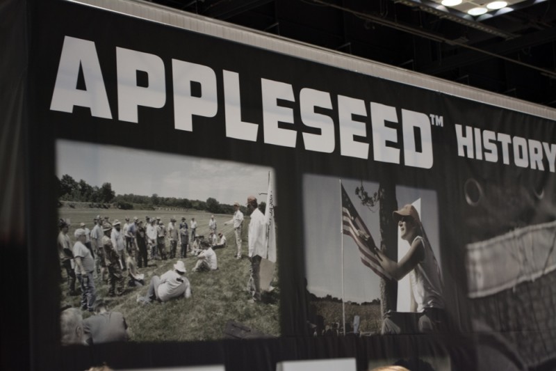 The Appleseed Project had a large booth, staffed with about 20 energetic volunteers.
