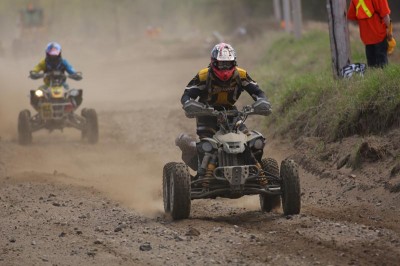 Iron Man class winner Martin Lafontaine rode all 12 hours and ended up ninth overall aboard his Can-Am DS 450 ATV.