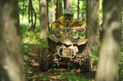 Kenny Rich Sr. (shown) and Kenny Rich Jr. each won their respective classes at the Mountaineer Run GNCC in West Virginia.