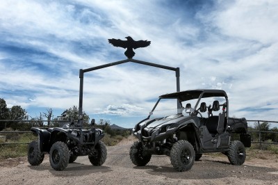 Yamaha’s Special Edition Tactical Viking and Grizzly ATVs were the main reason we were at Gunsight. Both are decked out in tactical flat black colors and accessorized specifically for the tactical crowd.