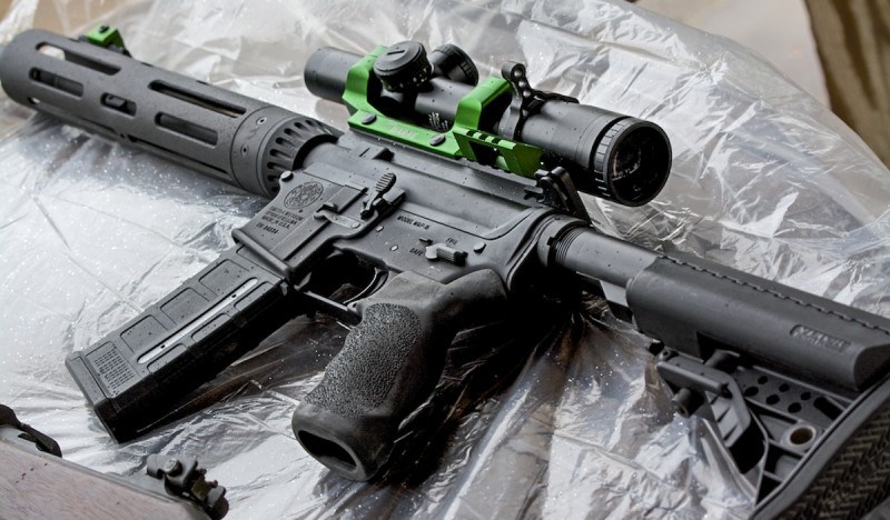 Smith & Wesson's M&P15 VTAC I. It's shown here with a Warne RAMP mount and Bushnell Tactical Elite optic.