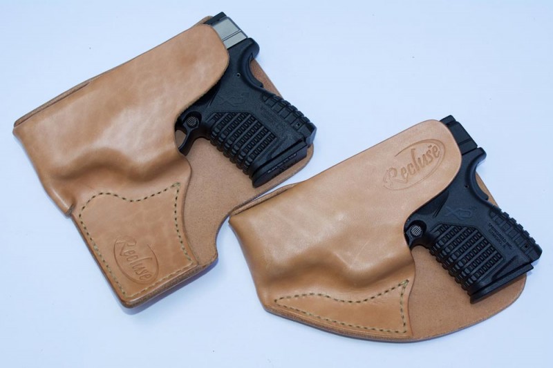 Recluse pocket holsters, cargo and standard models.