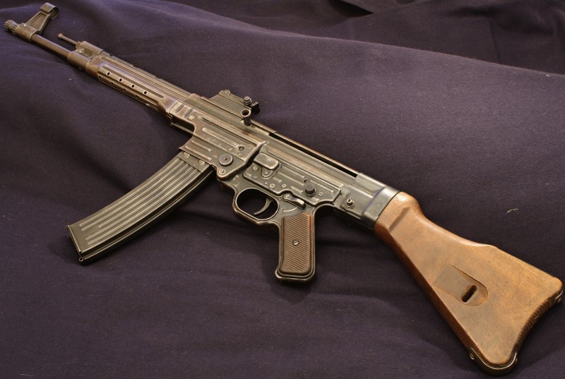 It is legal to own machine guns, like this fully-transferable German MP 43/1 from a private collection, in the United States. However, many are prohibitively expensive.
