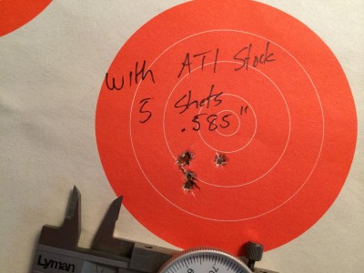 If anything, there was a very slight improvement in accuracy after installing the ATI AR-22 kit.