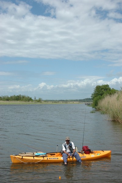 Sit-on-top kayaks are popular among anglers because of the ease of movement and alternative sitting positions they allow while fishing.