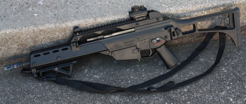 This G36K is a post-May dealer sample that was acquired by a dealer to demo for a local police department.