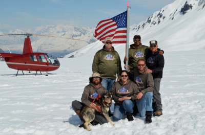 Battle Dawgs offers a “summer” helicopter jaunt to the glacier for a warrior experience with the dogs and ice. 