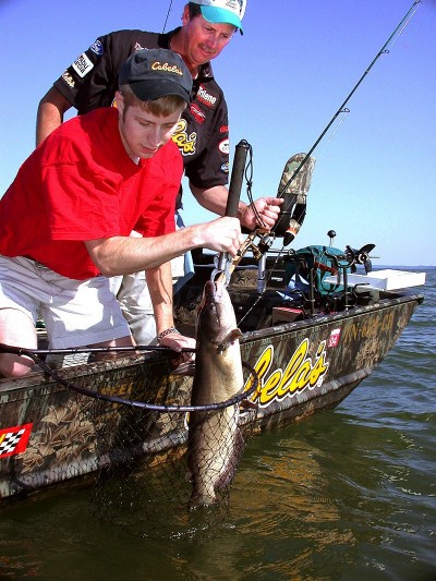 Just because the weather’s hot doesn’t mean you can’t catch catfish like this, if you know where to find and how to fish for them.