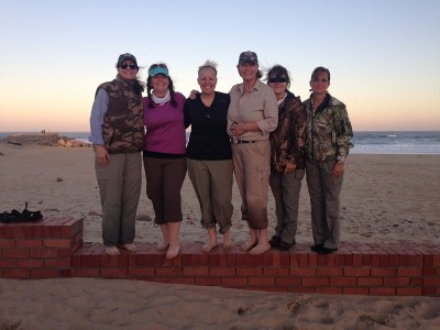 Andrea Fisher, Michelle Whitney Bodenheimer, Britney Starr, Cindy Grove, Julia Chamberlain, and Christina Nyczepir enjoy time on the beach. Image by Dwaine Starr.