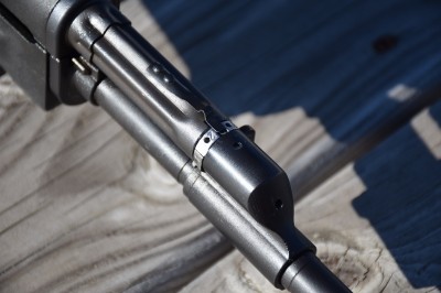 The Zastava M77's three-position adjustable gas block. The author did not encounter a need for it during his review.