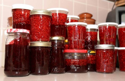Raspberries taste great in jams and jellies, assuming you don’t eat them all as you pick.