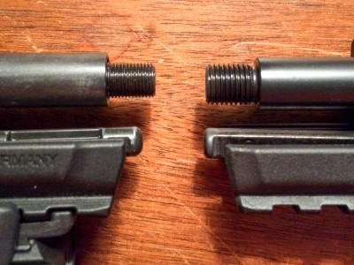 If you have an original model, be aware that the barrel threading is a different size. You'll need a different adapter if you want to add a silencer.