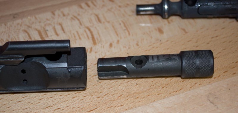 One end of the B.O.N.E. tool handles the inside of the bolt carrier.