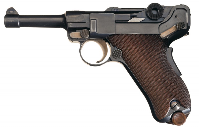 This pistol is only one of three prototype baby Lugers like it in existence. 